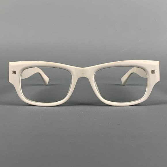 LINDA FARROW Luxe Light Gray Acetate Frames - Picture 1 of 6
